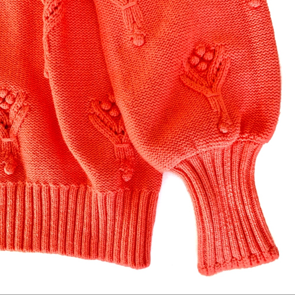 | cammie bobble pointelle sweater • sherbert | - Picture 9 of 9